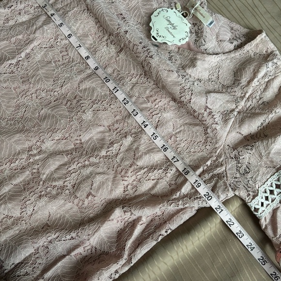 NWT Simply Couture Pink Lace Dress - Picture 7 of 10